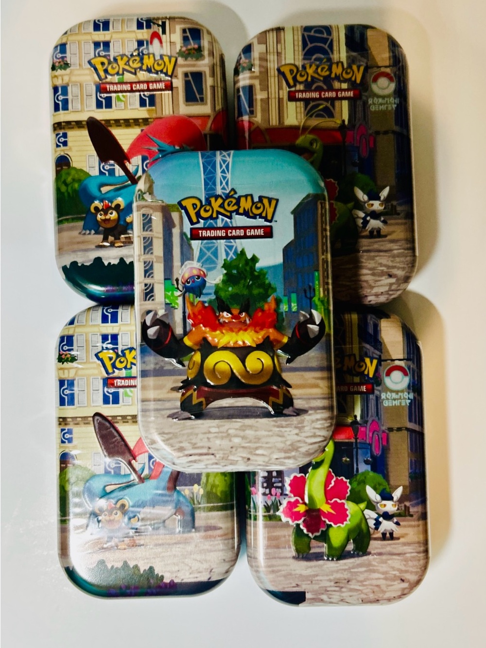 Pokemon TCG: Lumiose City Mini Tins (Five Tins) -NEW,SEALED - No Dents as Shown - Picture 1 of 8